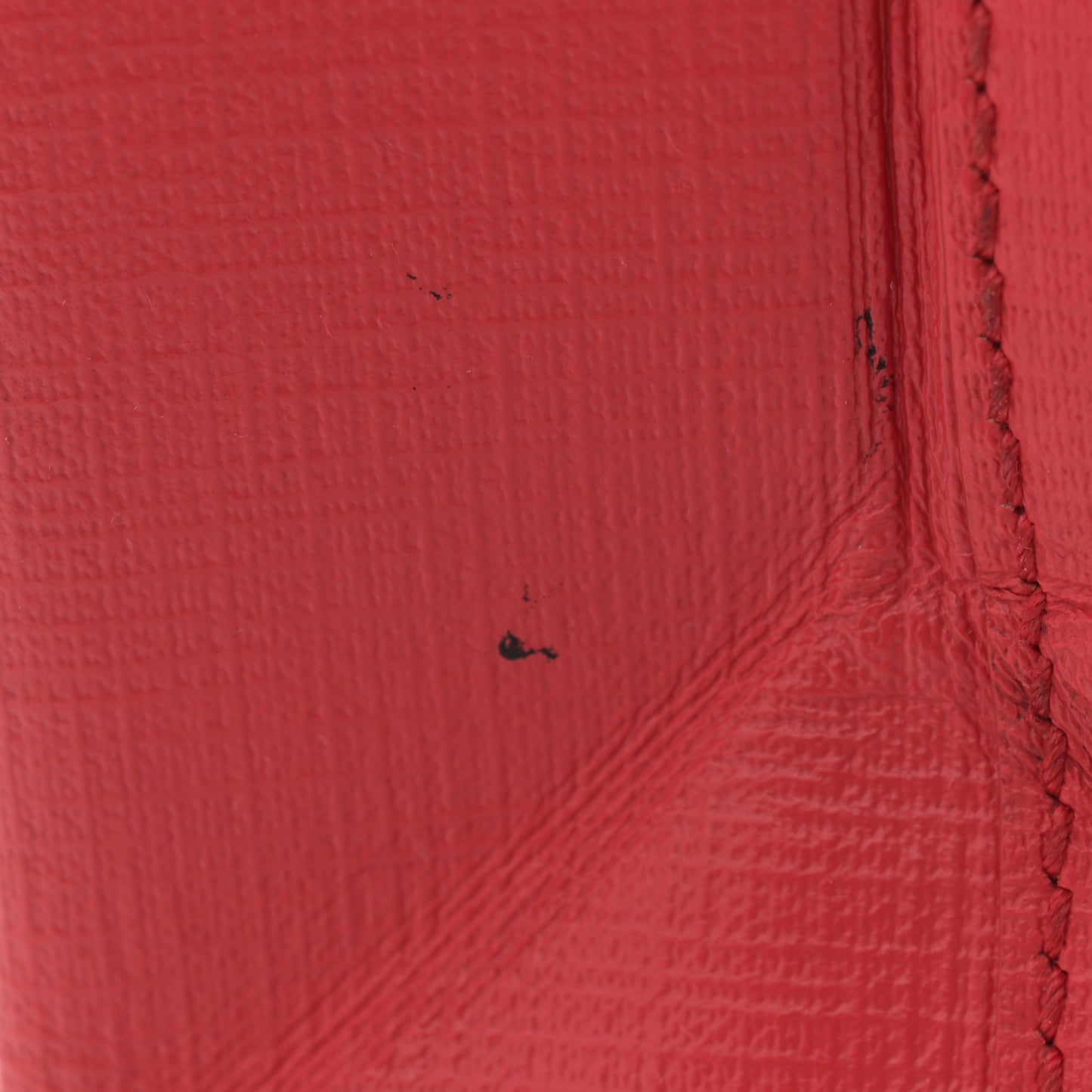 Squared Calfskin Logo North South Shopper Tote XXS Red