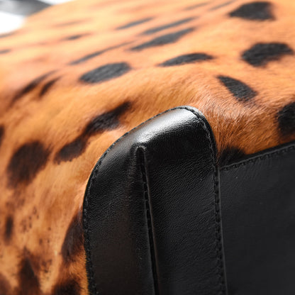 Fendi Calf Hair Leopard Print Medium Roll Tote Brown 9 of 19