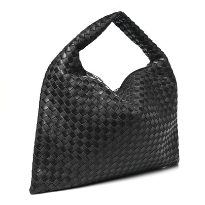 Bottega Veneta Denim Calfskin Intrecciato Large Hop Abyss Indigo 2 of 9