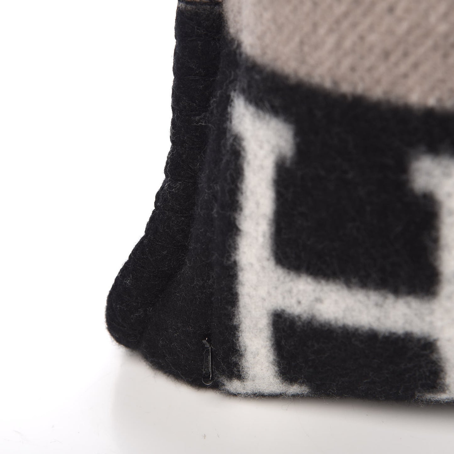 Wool Cashmere Avalon III Pillow PM Ecru Black