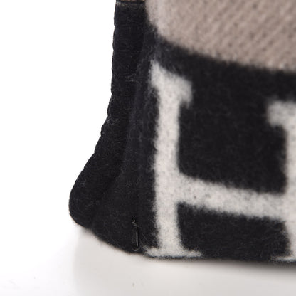 Hermes Wool Cashmere Avalon III Pillow PM Ecru Black 6 of 6