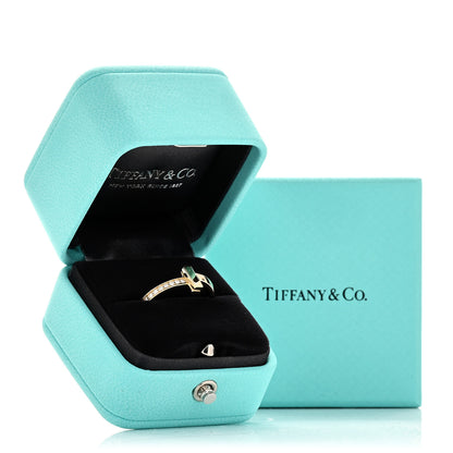 Tiffany 18K Yellow Gold Diamond 2.5mm T T1 Ring 56 7.75 54/7 5 of 5