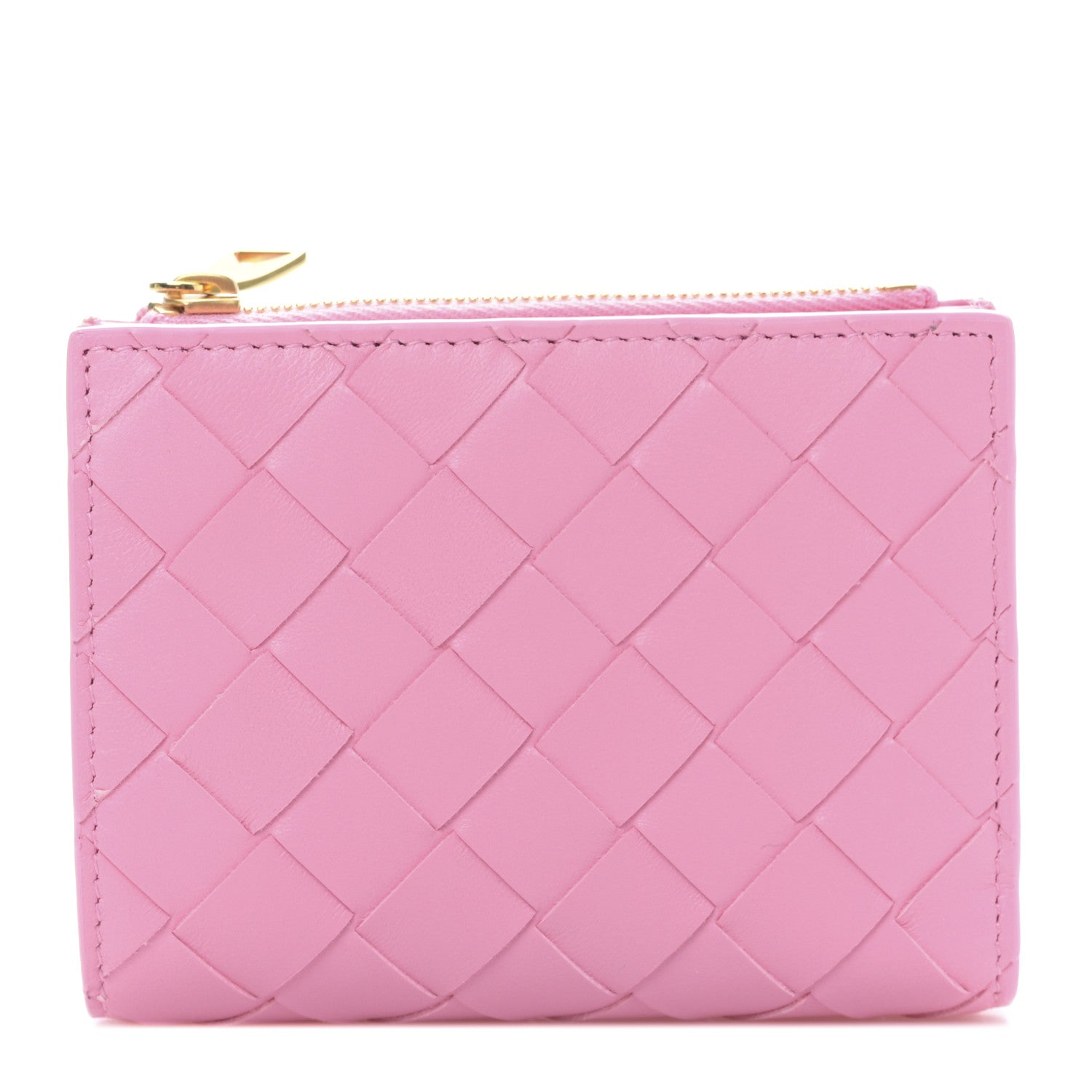 Bottega Veneta Nappa Intrecciato Cassette Bifold Zip Wallet Ribbon 1 of 9