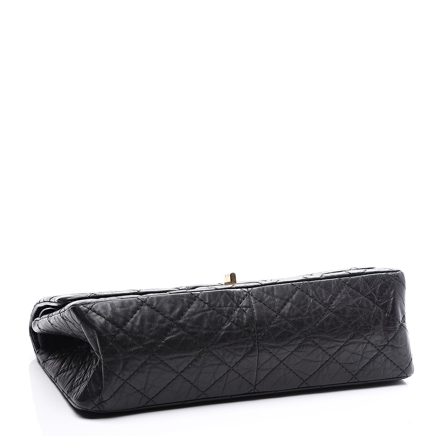 Aged Calfskin Quilted 2.55 Reissue 226 Flap Black