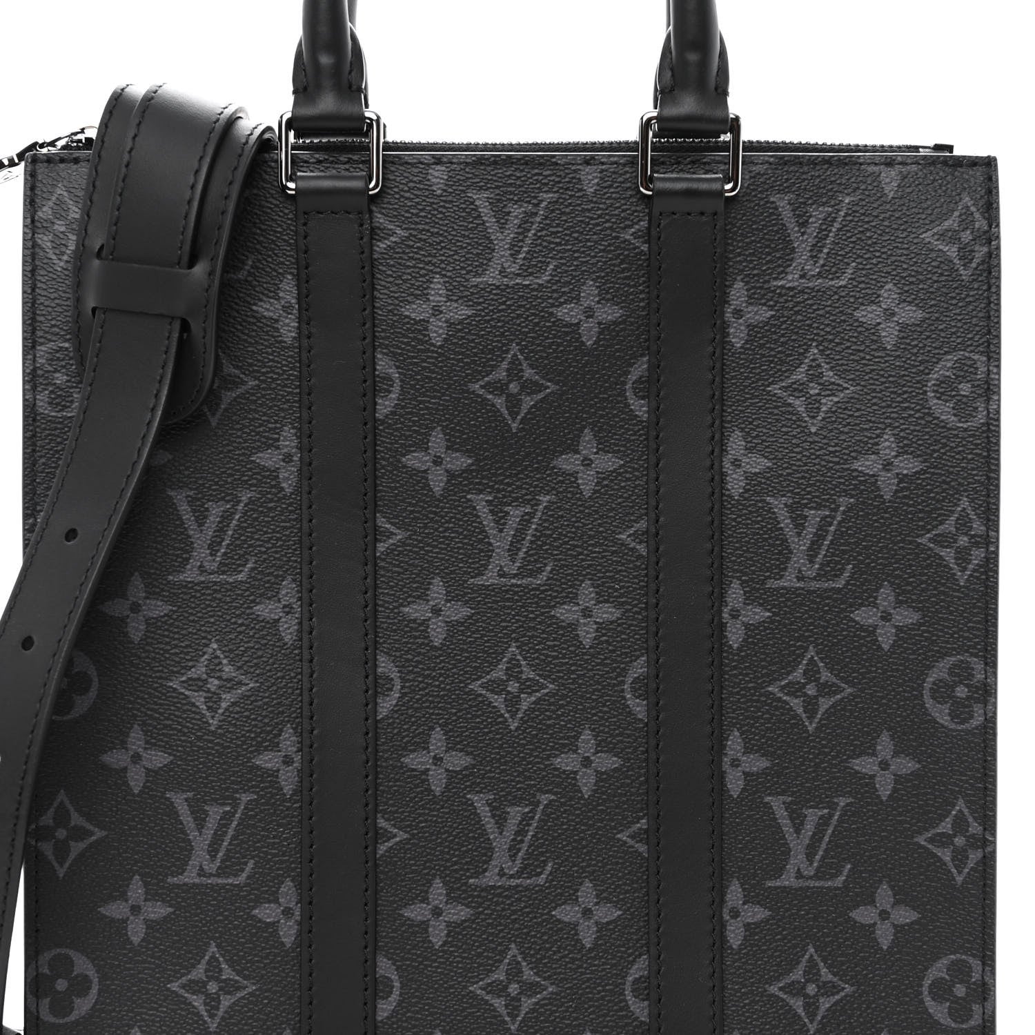 Louis Vuitton Monogram Eclipse Sac Plat Cross 7 of 9
