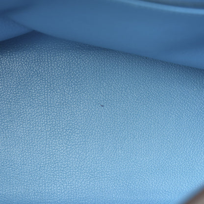 Hermes Togo Kelly Retourne Eclat 35 Etoupe Bleu Azteque 31 of 38