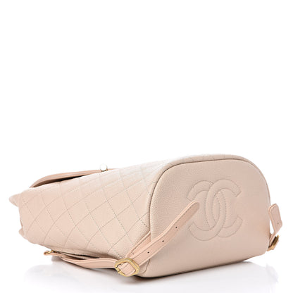 Chanel Caviar Quilted Filigree Backpack Beige 4 of 11