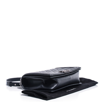 Chanel Calfskin Quilted Double Stitch New Medium Boy Flap Black 4 of 8