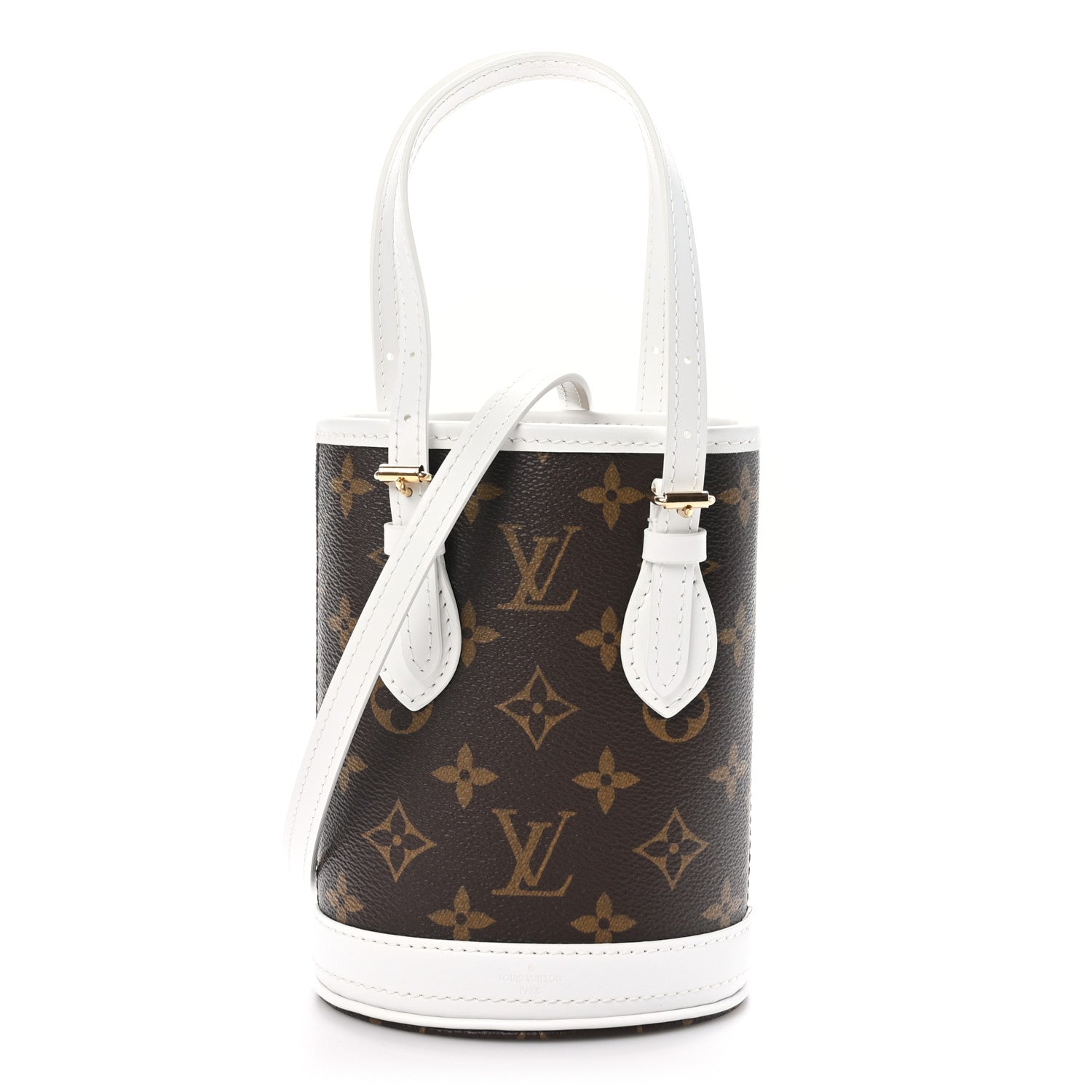 Louis Vuitton Monogram LV Match Nano Bucket Bag White 1 of 9