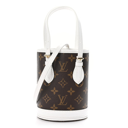 Louis Vuitton Monogram LV Match Nano Bucket Bag White 1 of 9