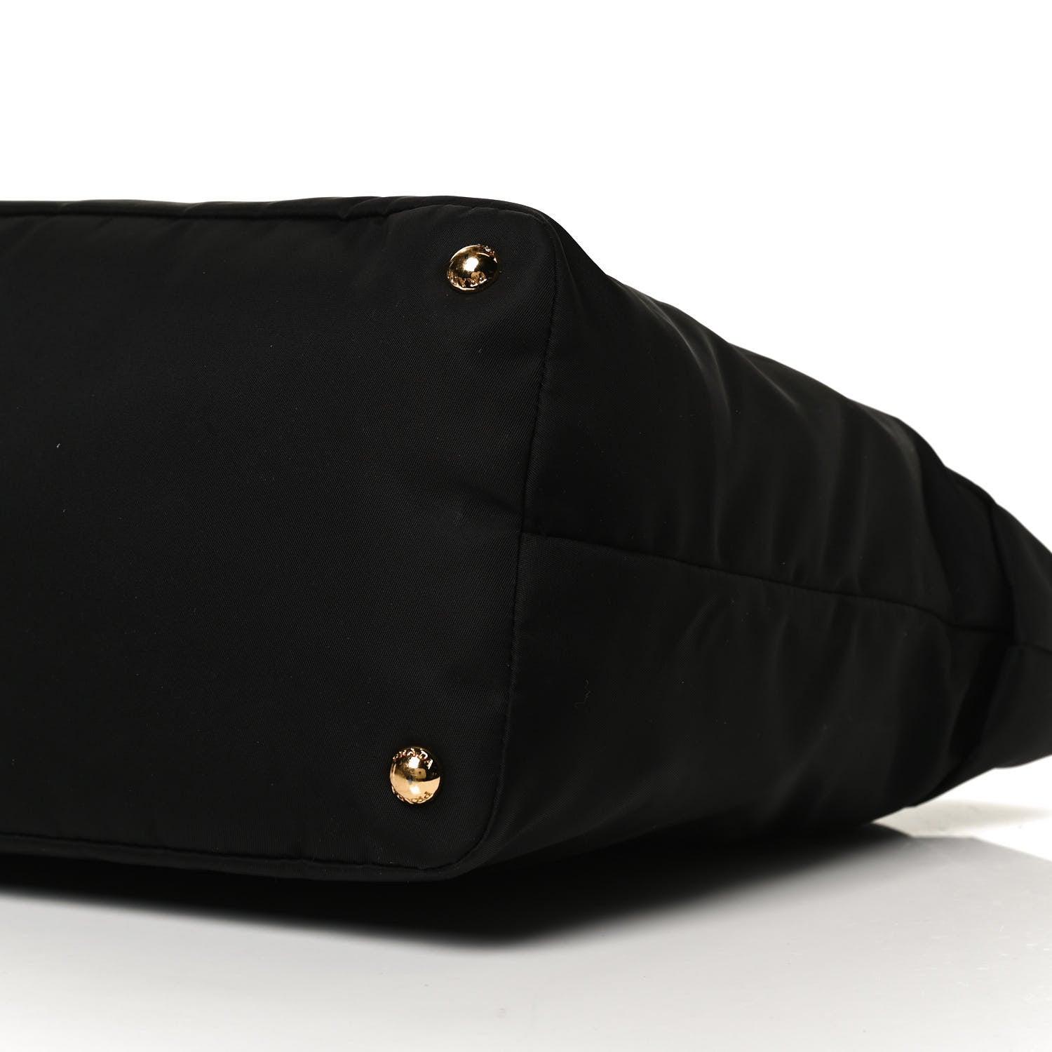 Prada Tessuto Nylon Calfskin Tote Black 10 of 10
