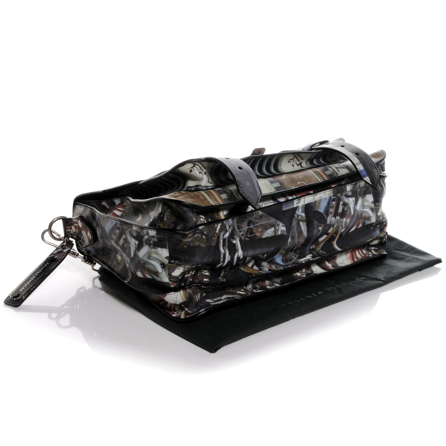 Leather PS1 Medium Gotham Print Satchel