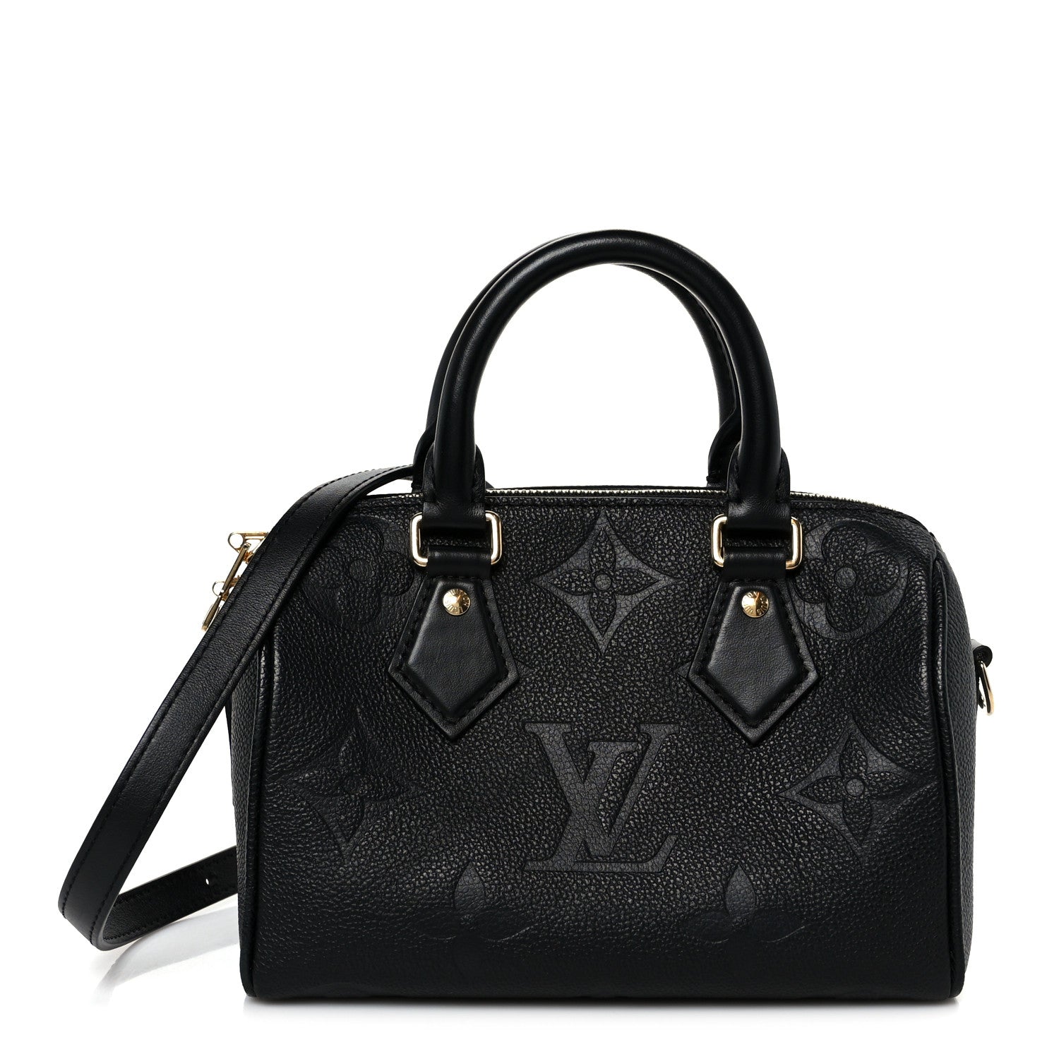 Louis Vuitton Empreinte Monogram Giant Speedy Bandouliere 20 Black 1 of 12