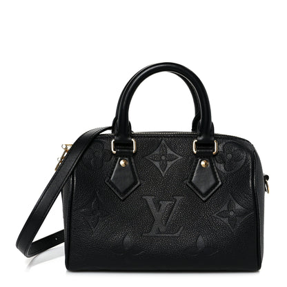 Louis Vuitton Empreinte Monogram Giant Speedy Bandouliere 20 Black 1 of 12