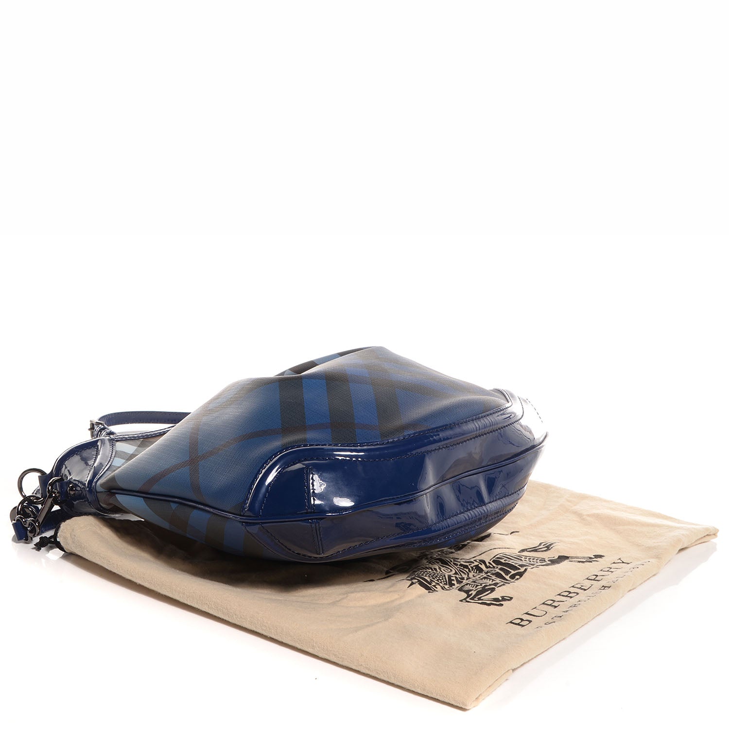 Burberry Nova Pop Degrade Medium Craigwell Hobo Jet Blue 4 of 14