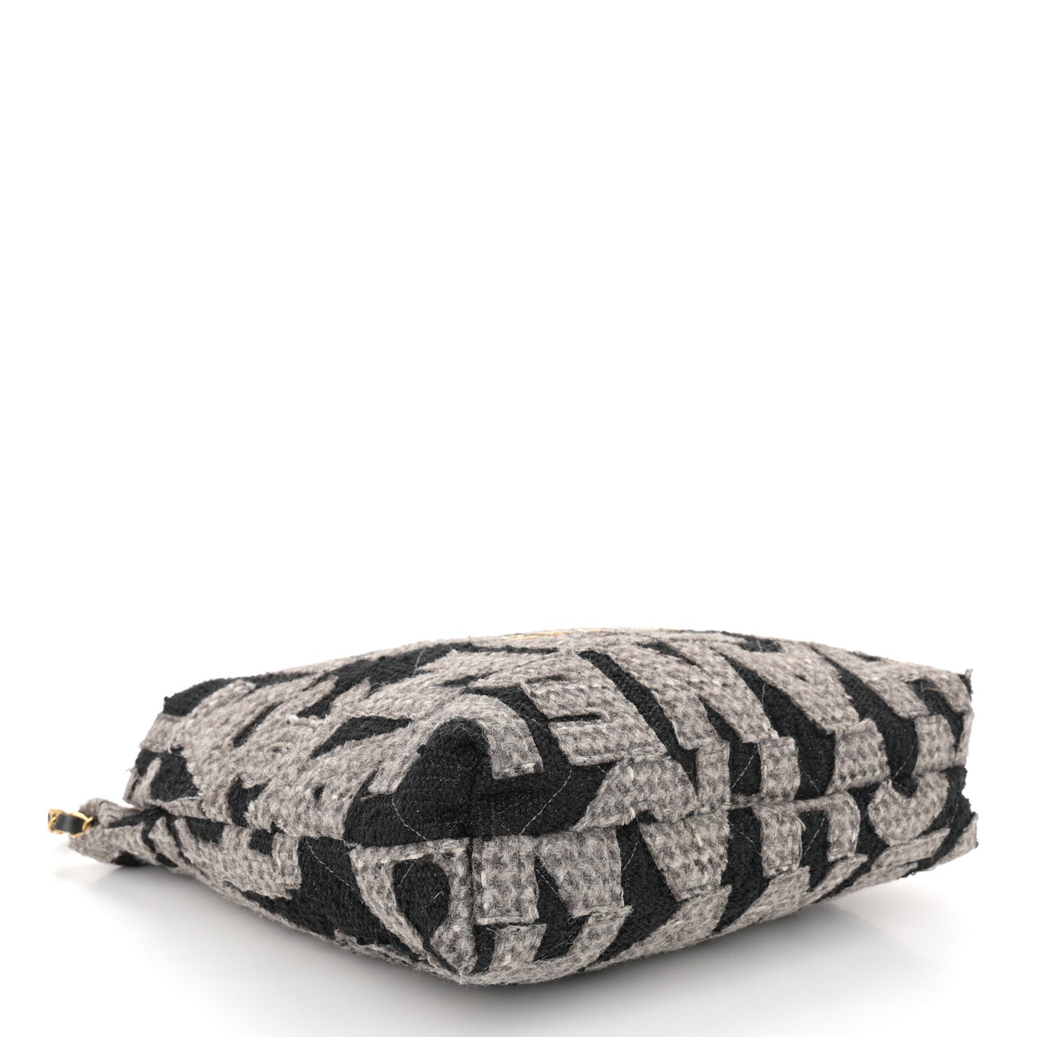 Chanel Wool Tweed Quilted Chanel 22 Grey Black 4 of 11