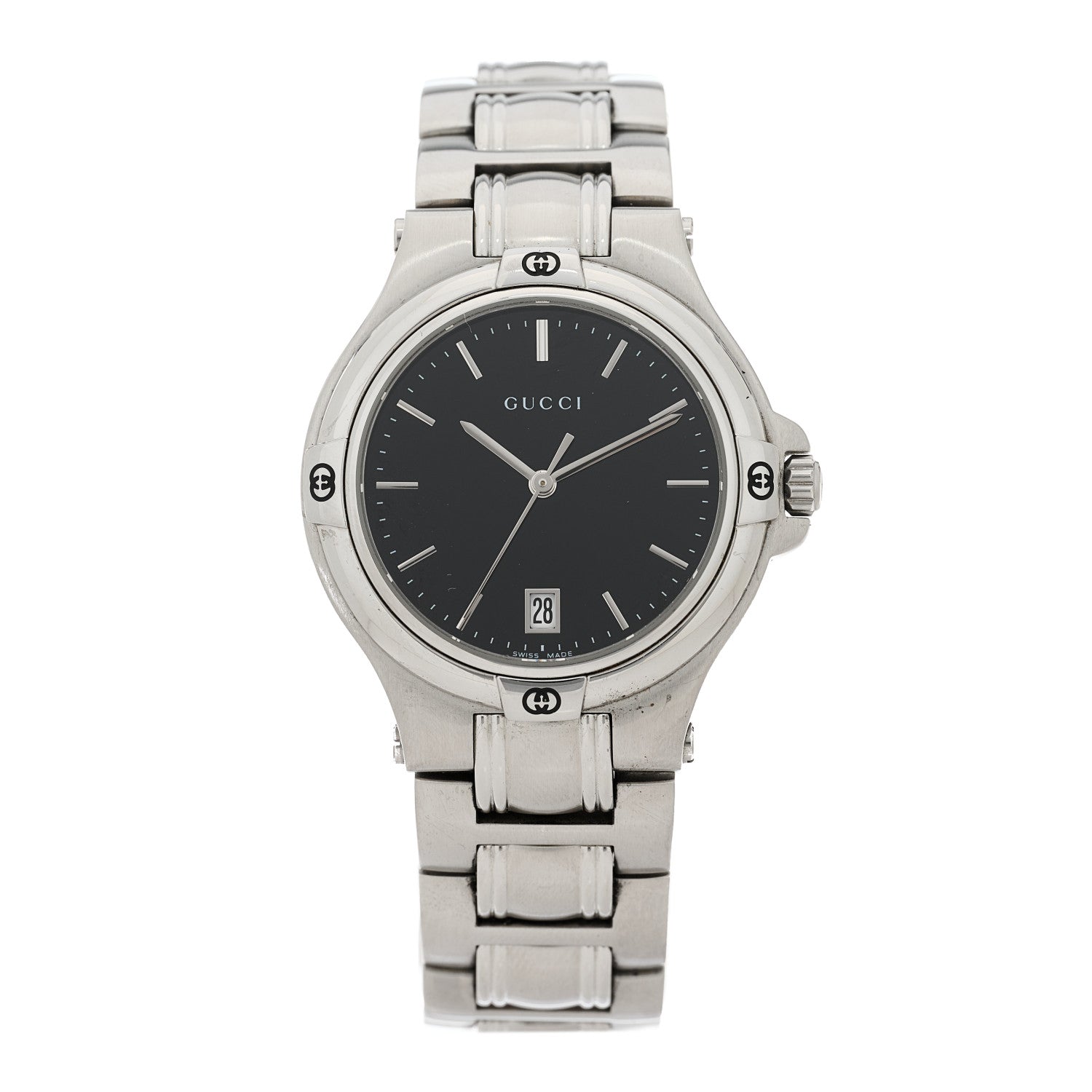 Gucci Stainless Steel 35mm 9040M Quartz Watch Black 1 of 4