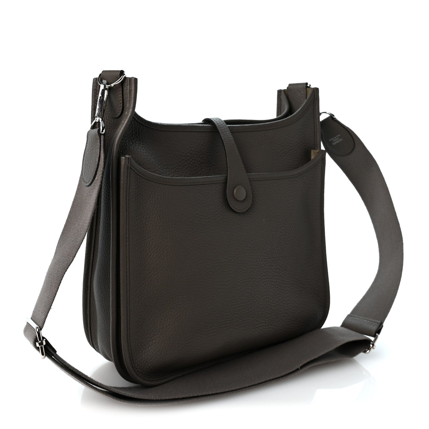 Hermes Taurillon Clemence EVELYNE III PM Etain 3 of 10