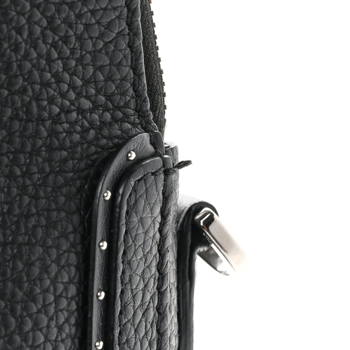 Calfskin Studded Firenze Briefcase Black