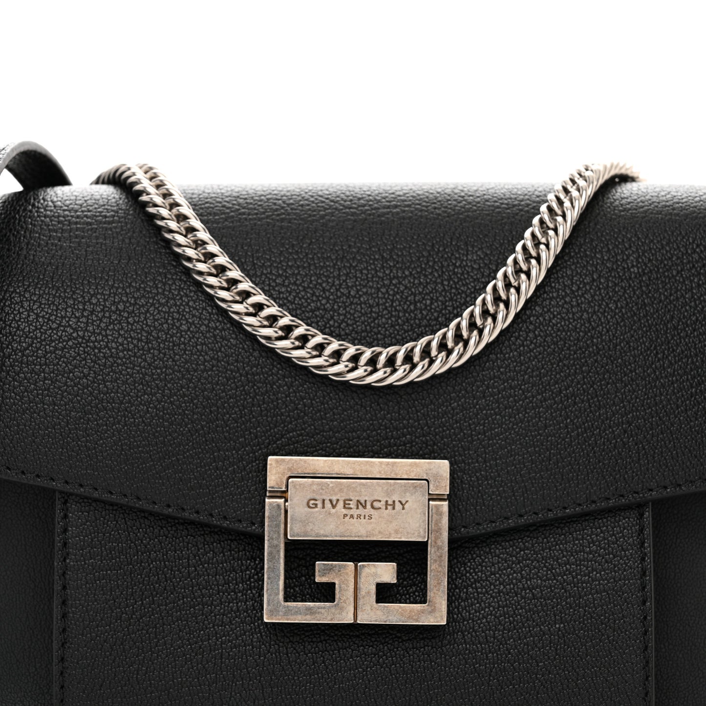 Goatskin Small GV3 Shoulder Bag Black