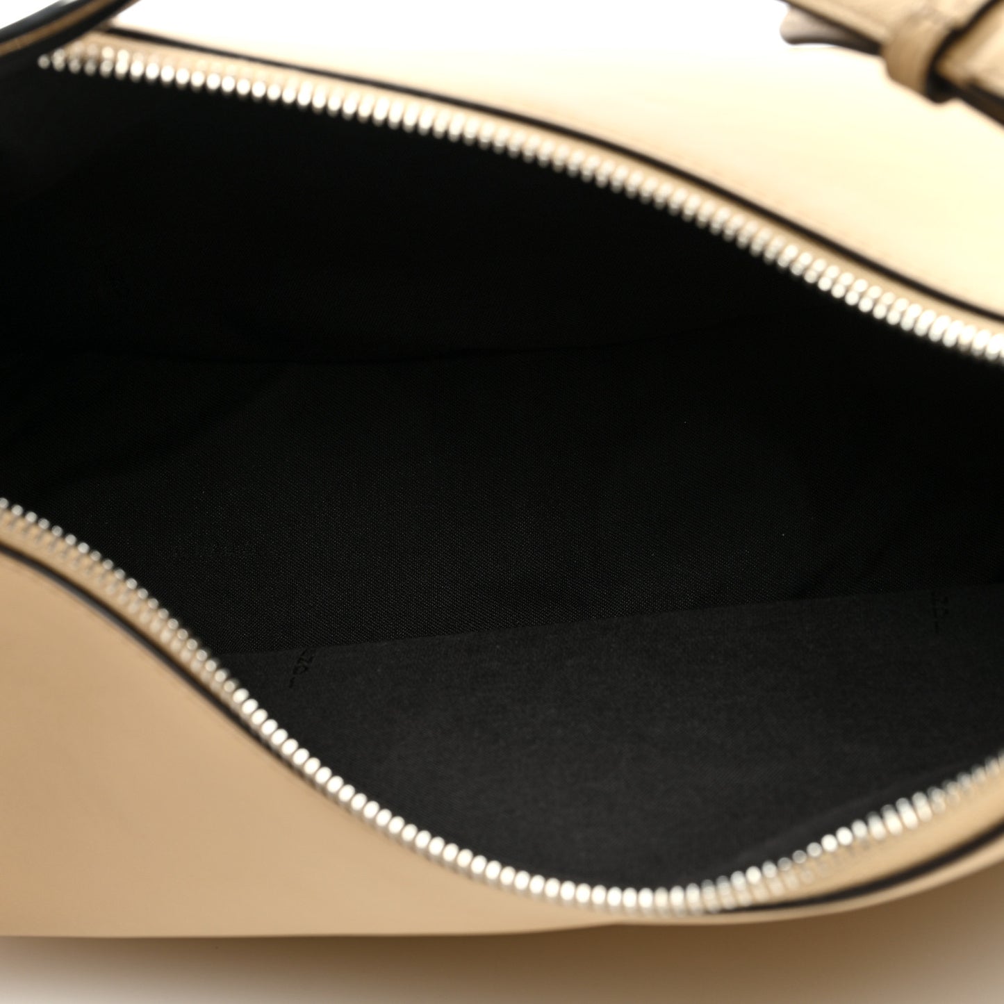 Vitello Grace Matte Metal Handle Medium Fendigraphy Hobo Bag Beige Amido