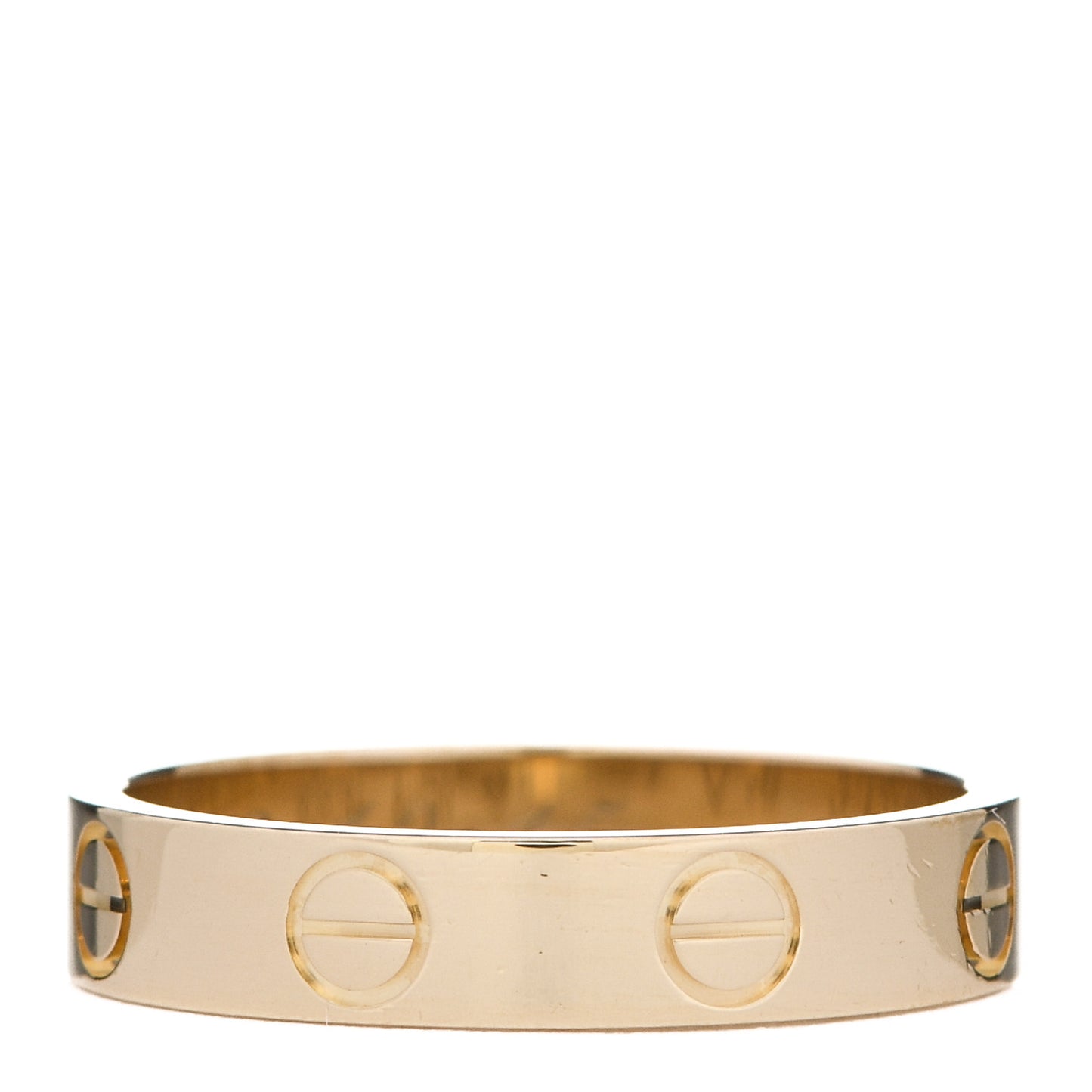 18K Yellow Gold 3.5mm LOVE Wedding Band Ring 50 5.25