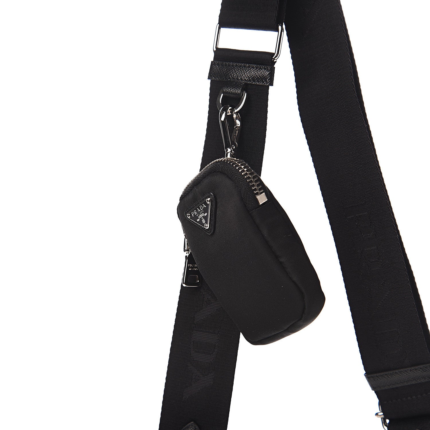 Prada Nylon Re-Edition 2005 Shoulder Bag Black 7 of 10