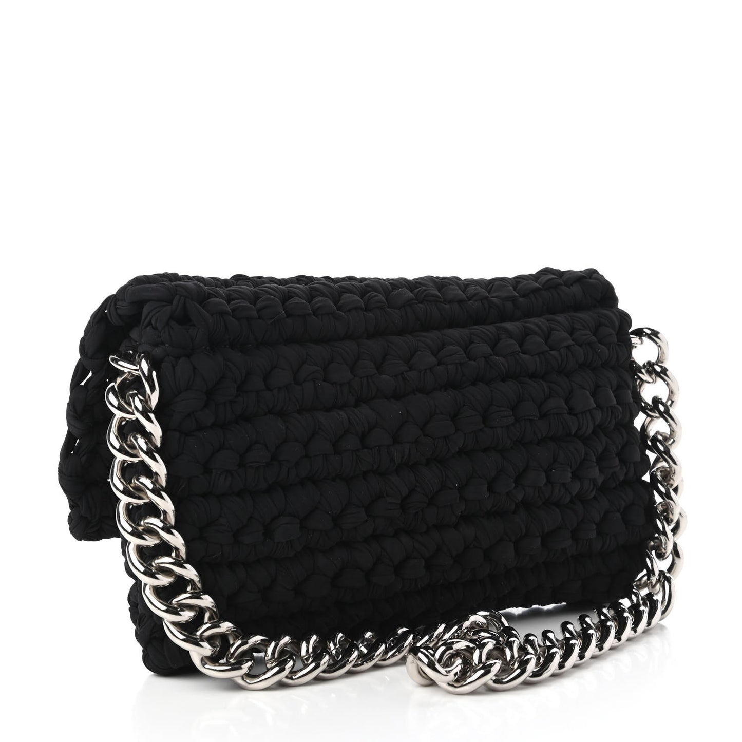 Crochet Fancy Single Flap Black