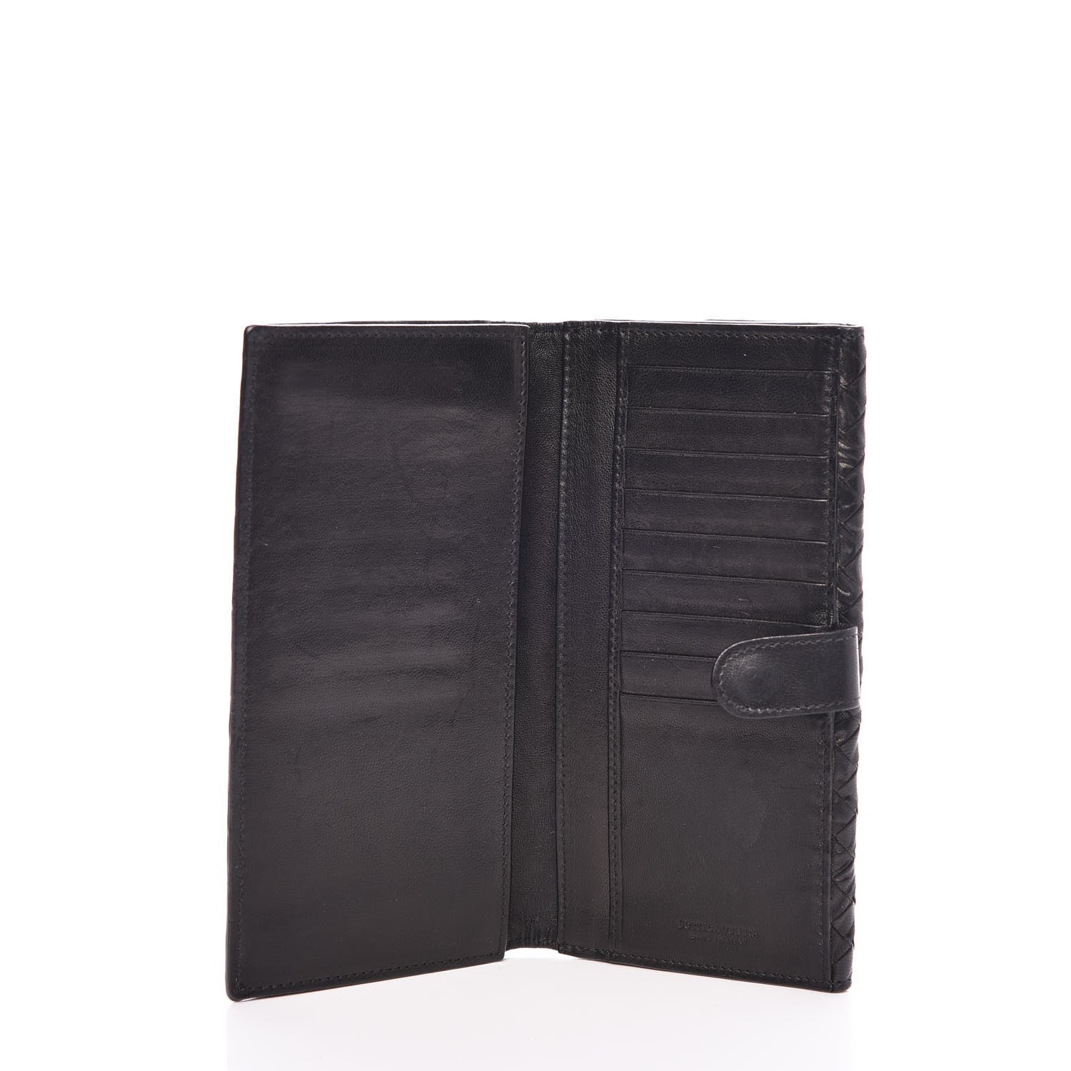 Bottega Veneta Nappa Intrecciato Embossed Continental Wallet Black 5 of 8
