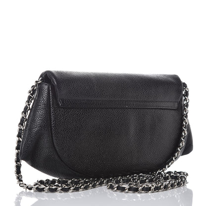 Chanel Caviar Half Moon Wallet On Chain WOC Black 3 of 12