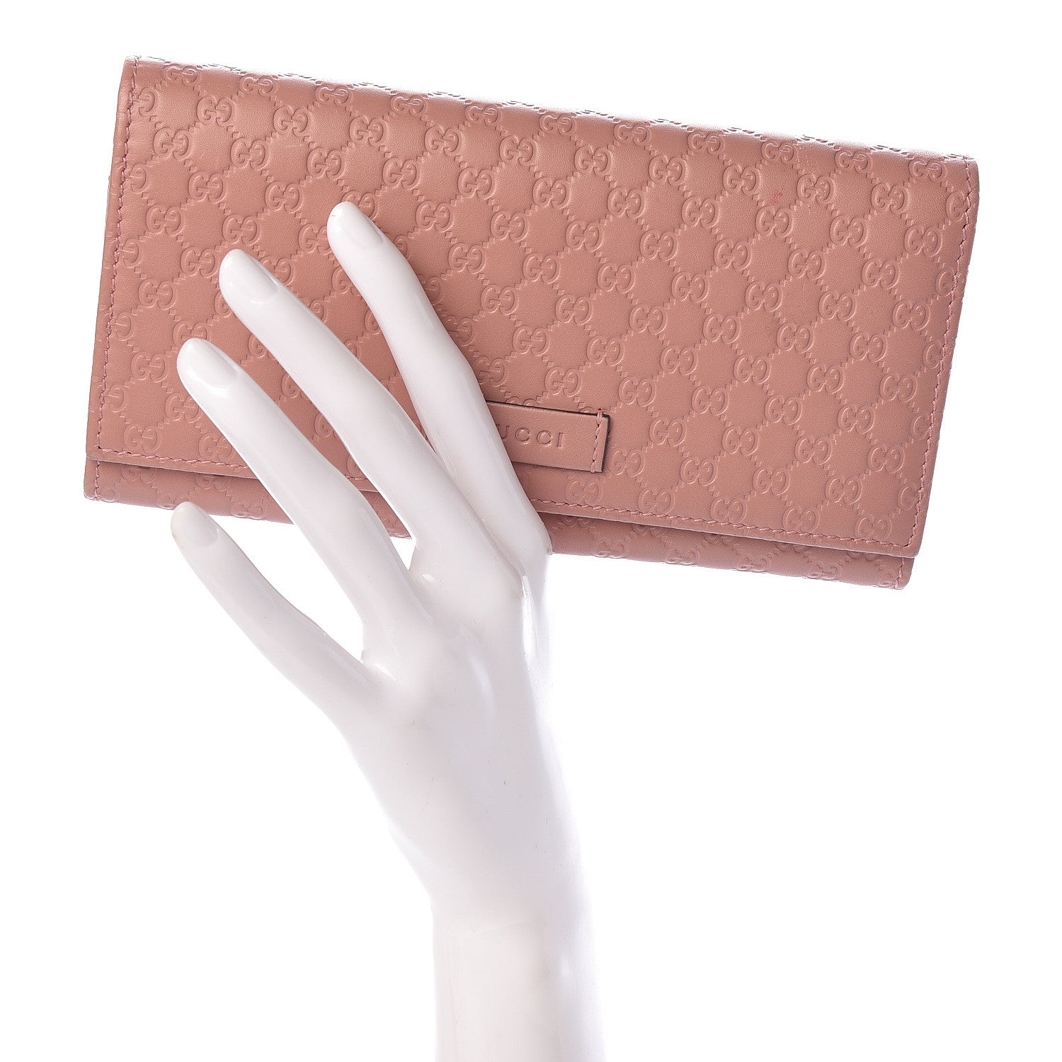 Gucci Soft Microguccissima Continental Wallet Soft Pink 2 of 9