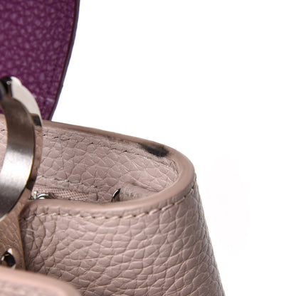 Louis Vuitton Taurillon Capucines PM Galet Violet 16 of 17