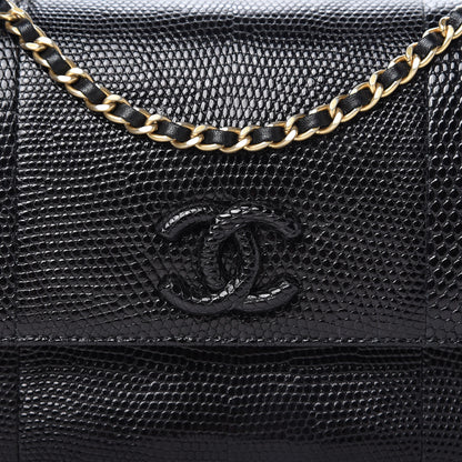 Chanel Lizard Coco Vintage Flap Black 11 of 11