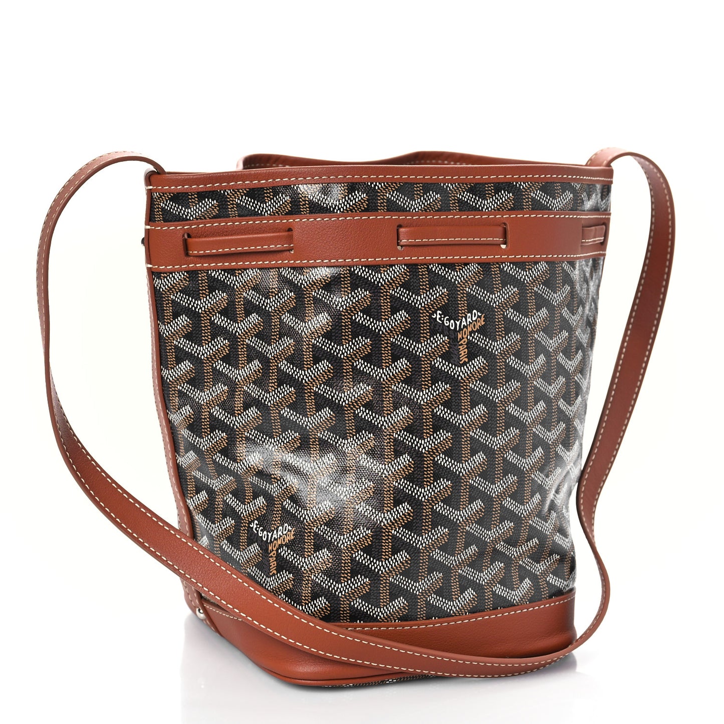 Goyardine Petit Flot Bucket Bag PM Black Gold