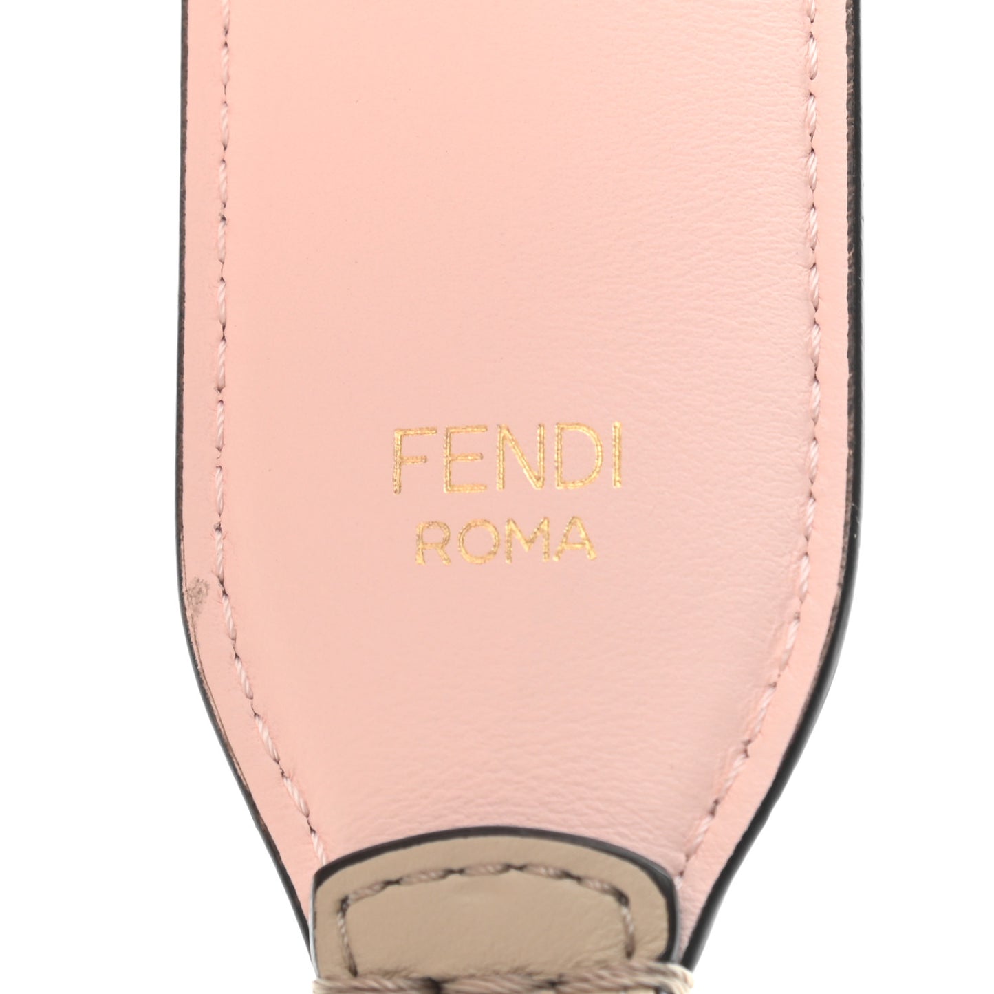 Calfskin Studded Strap You Pink Multicolor