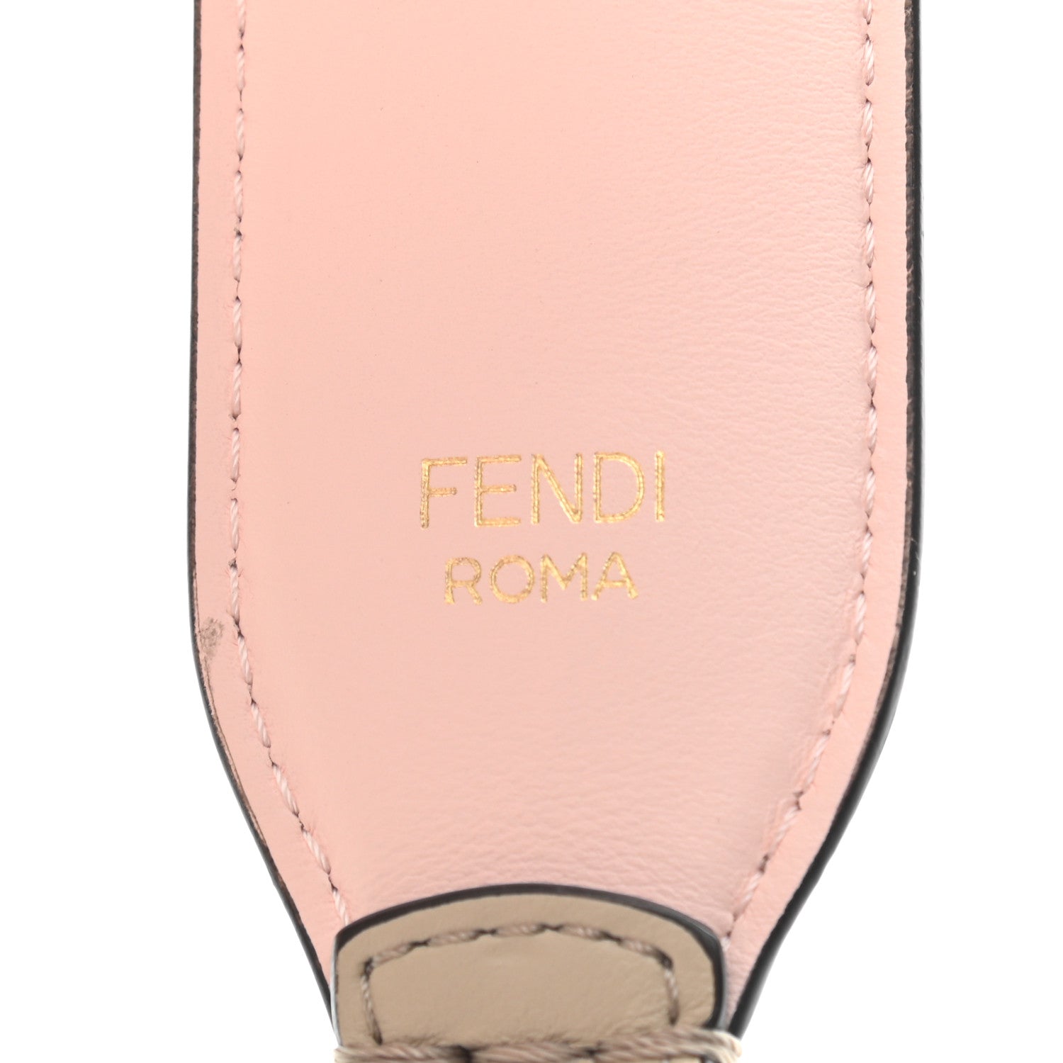 Fendi Calfskin Studded Strap You Pink Multicolor 4 of 5