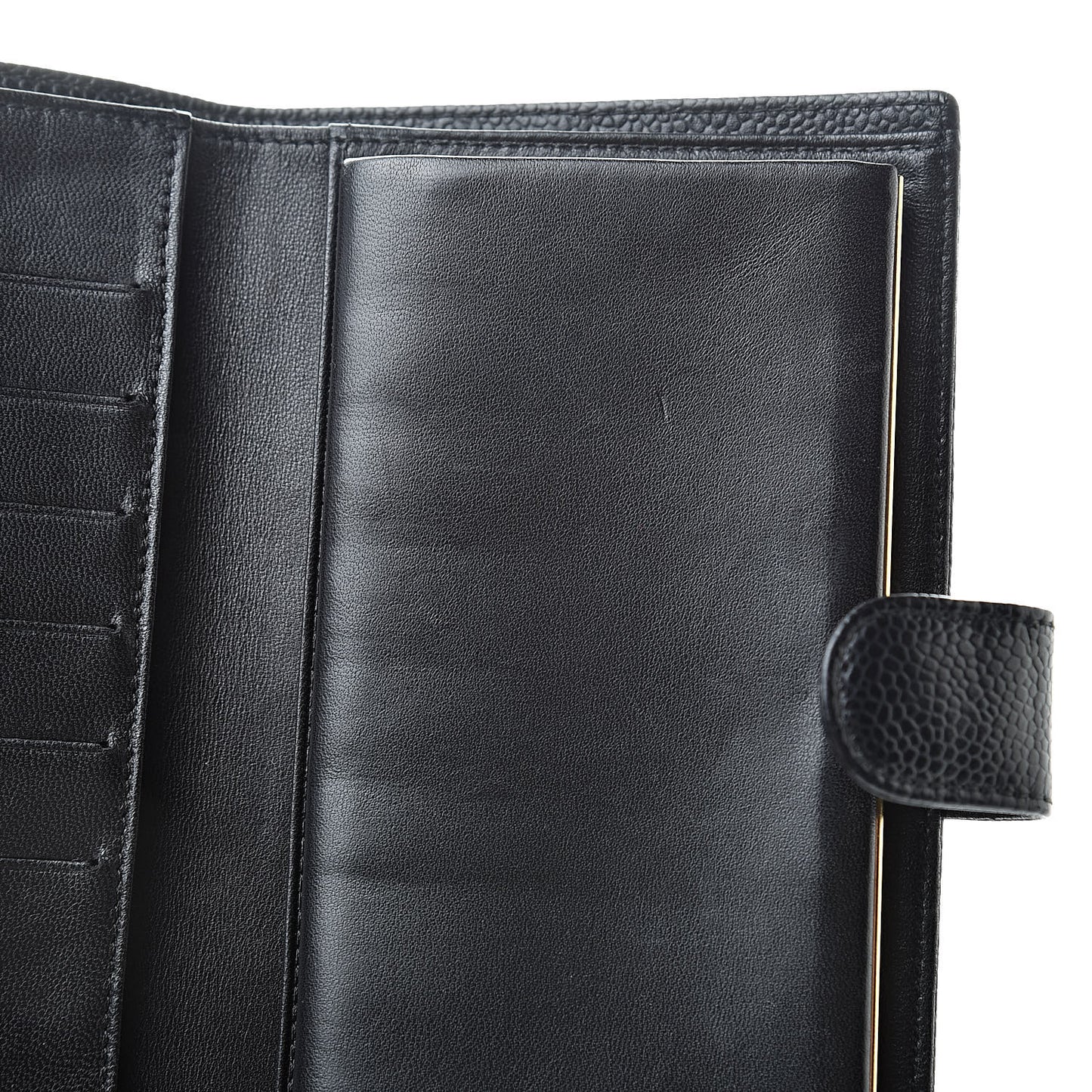 Caviar Timeless CC French Wallet Black