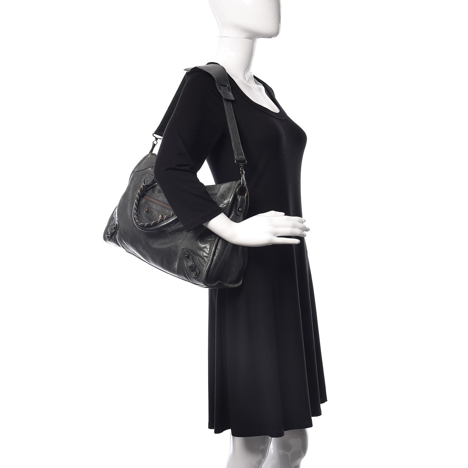 Balenciaga Agneau Classic Hardware City Anthracite 3 of 17