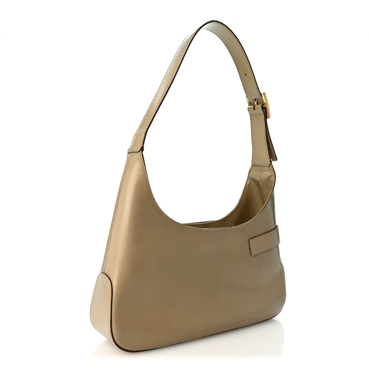 Salvatore Ferragamo Brushed Calfskin Gancini Hobo Beige 3 of 10