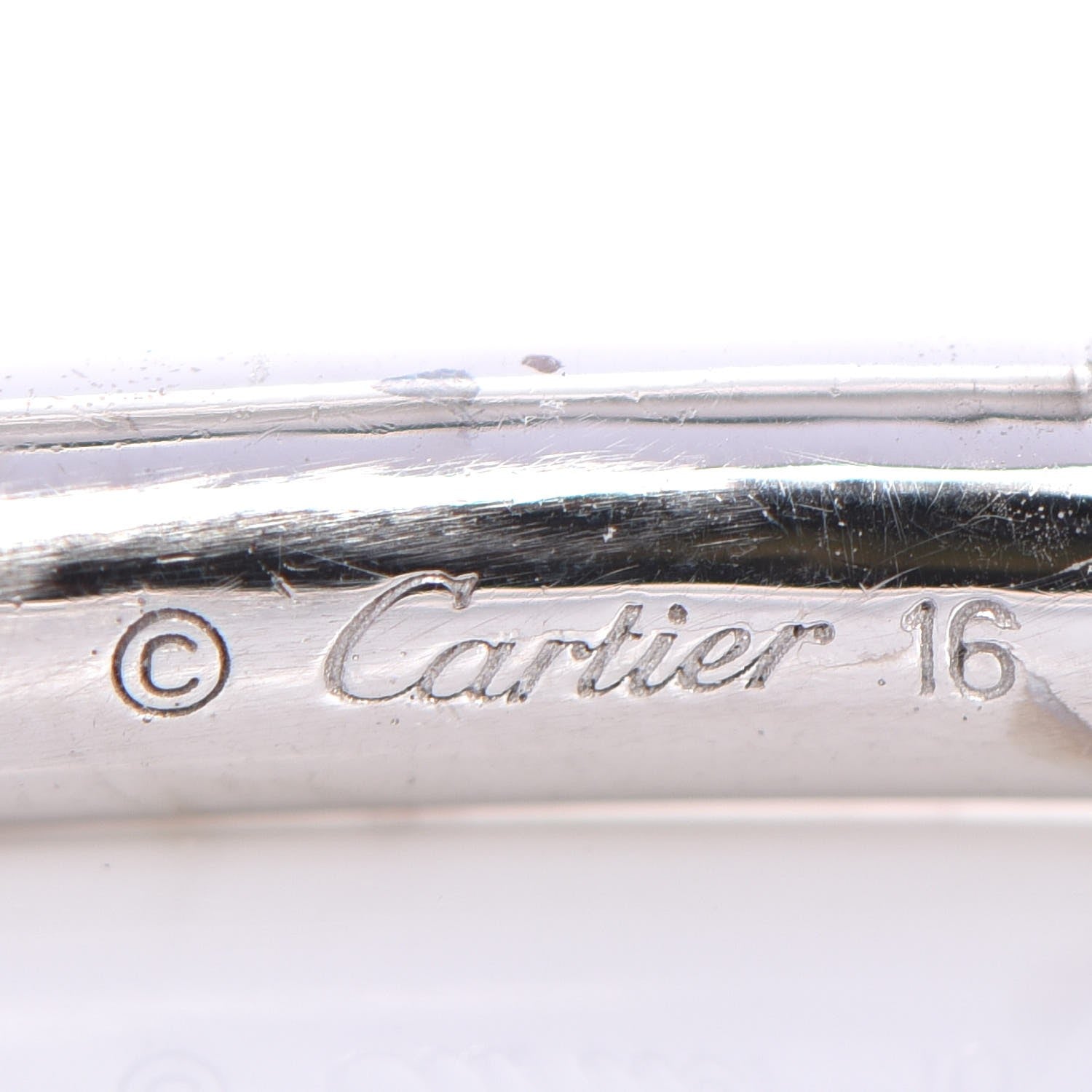 Cartier 18K White Gold Juste Un Clou Bracelet 16 8 of 11