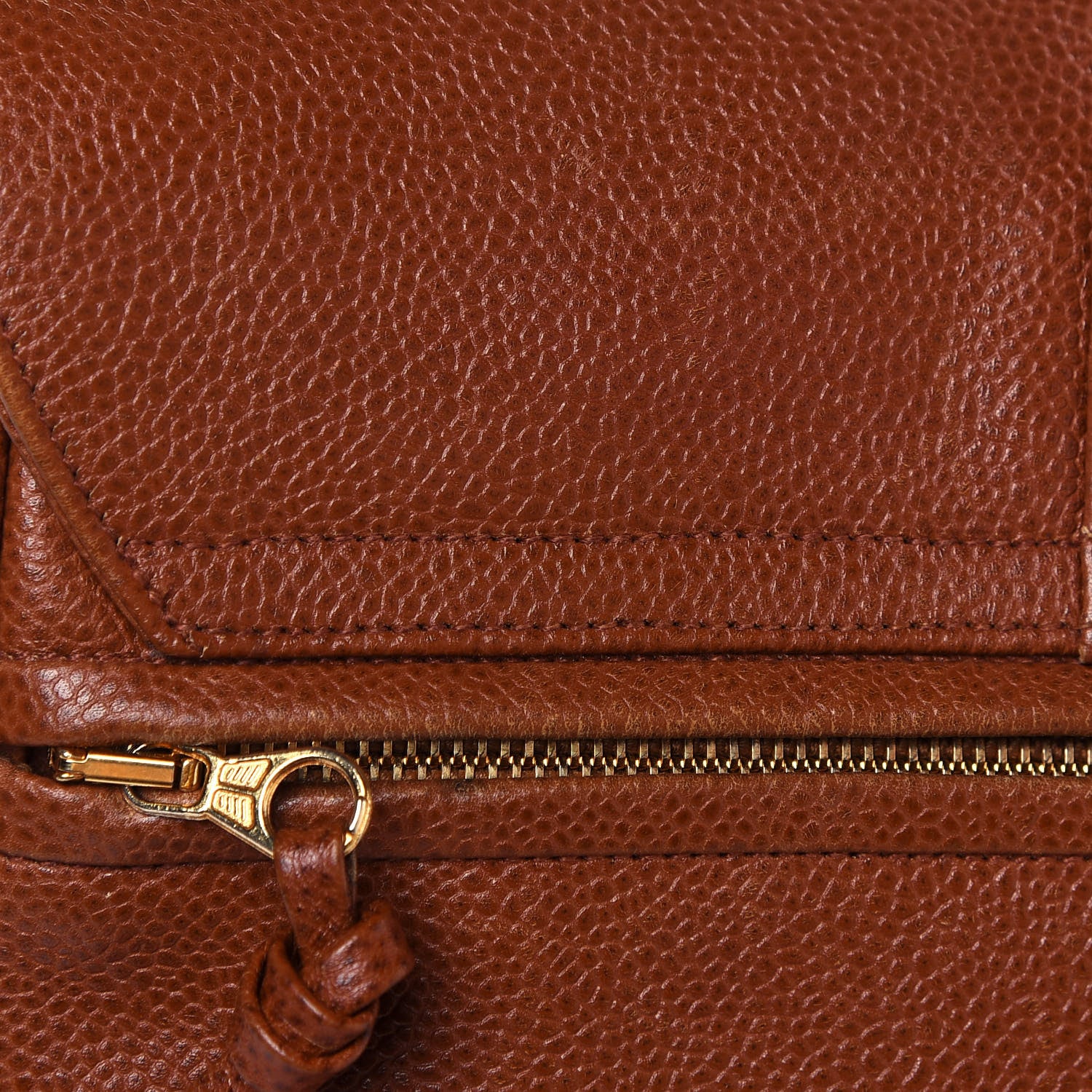 Chanel Caviar CC Backpack Brown 13 of 14