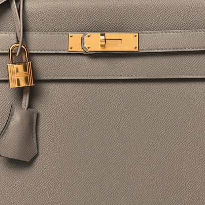 Hermes Epsom Kelly Sellier 35 Gris Asphalte 7 of 11