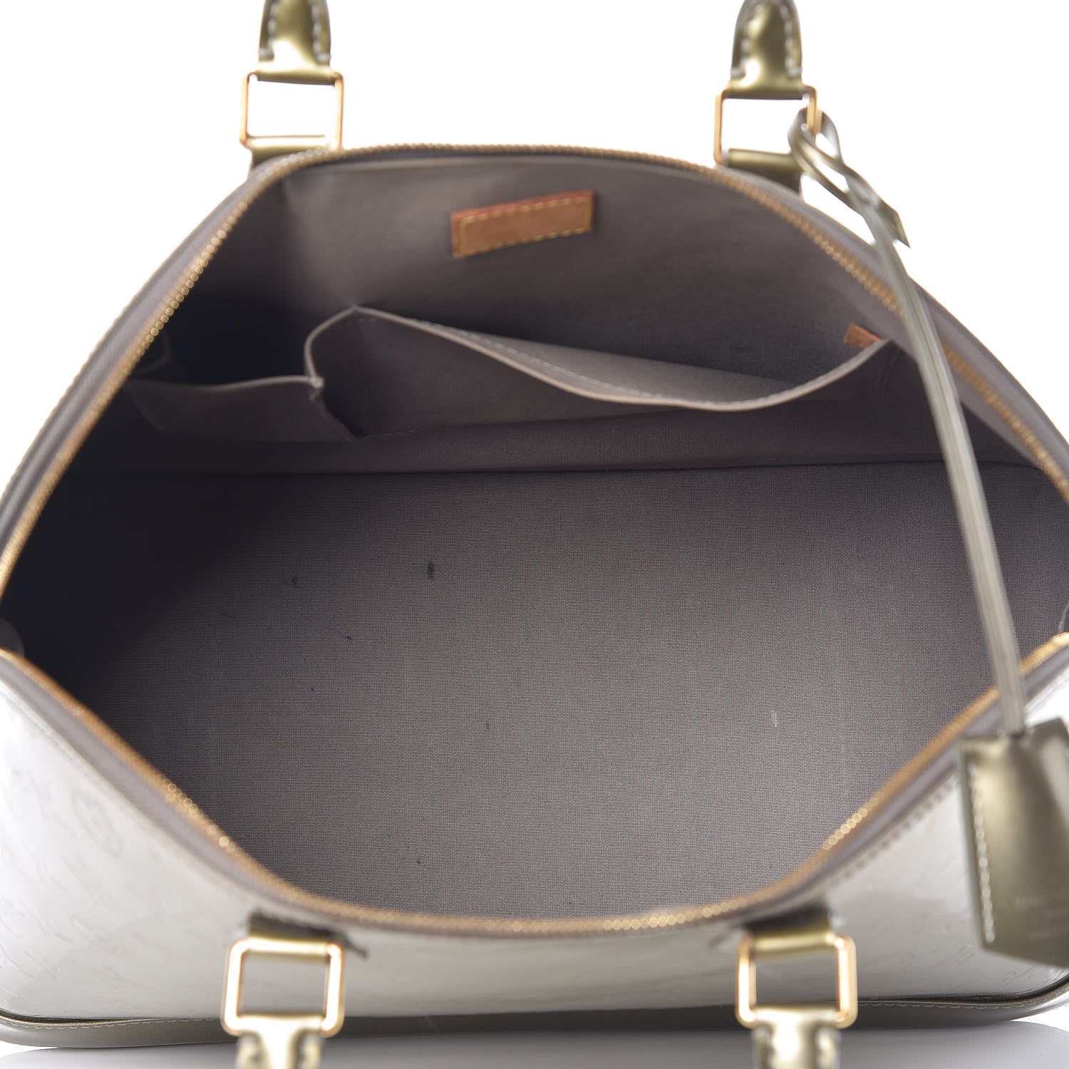 Louis Vuitton Vernis Alma GM Gris Art Deco 8 of 10