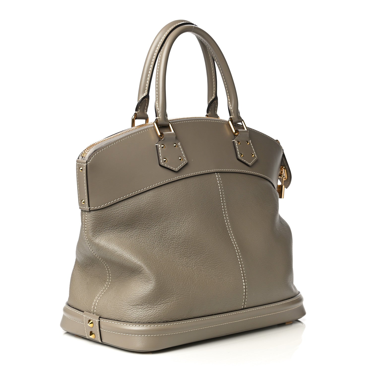 Louis Vuitton Suhali Lockit MM Greige 3 of 16