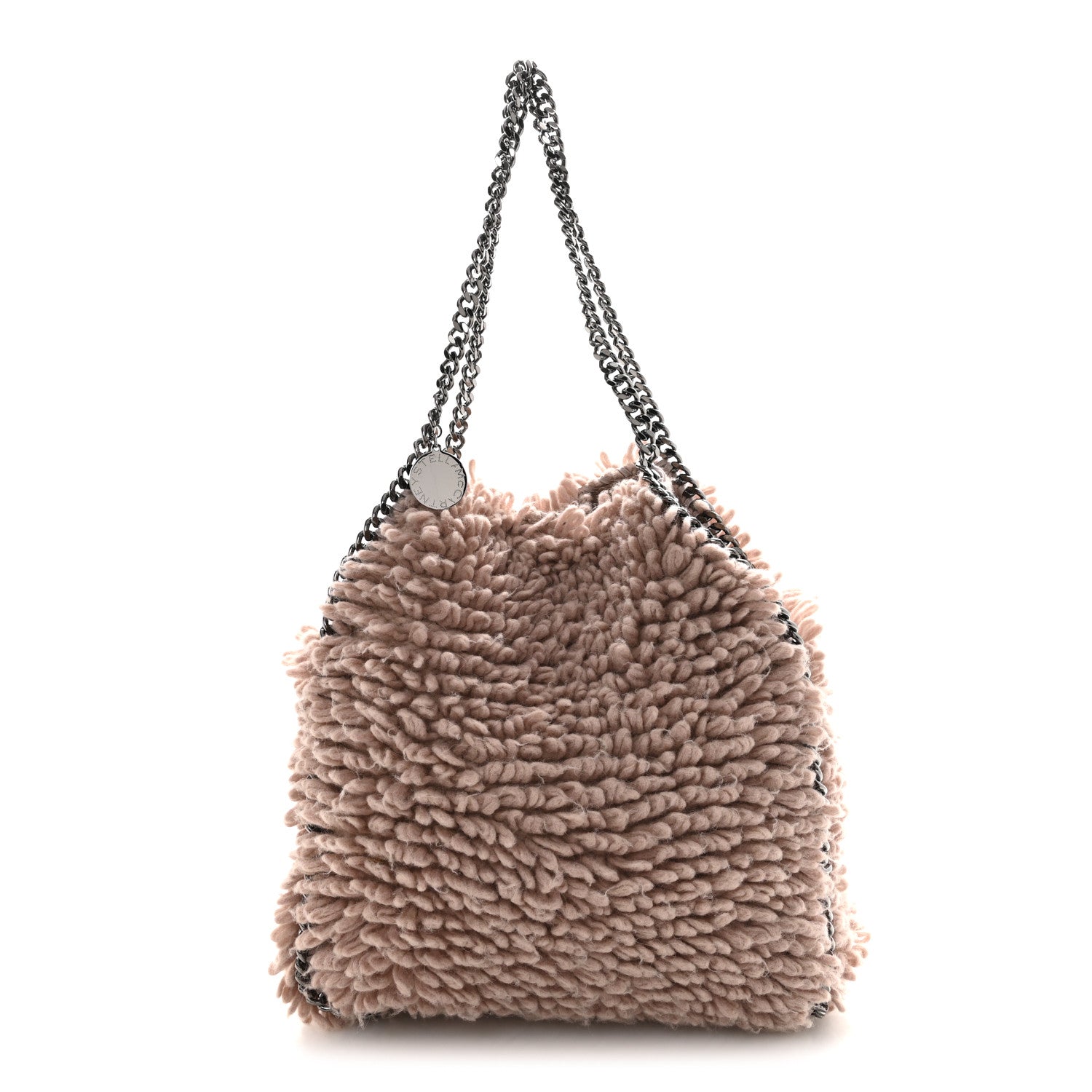 Stella McCartney Wool Fur Small Falabella Tote Pink 1 of 13