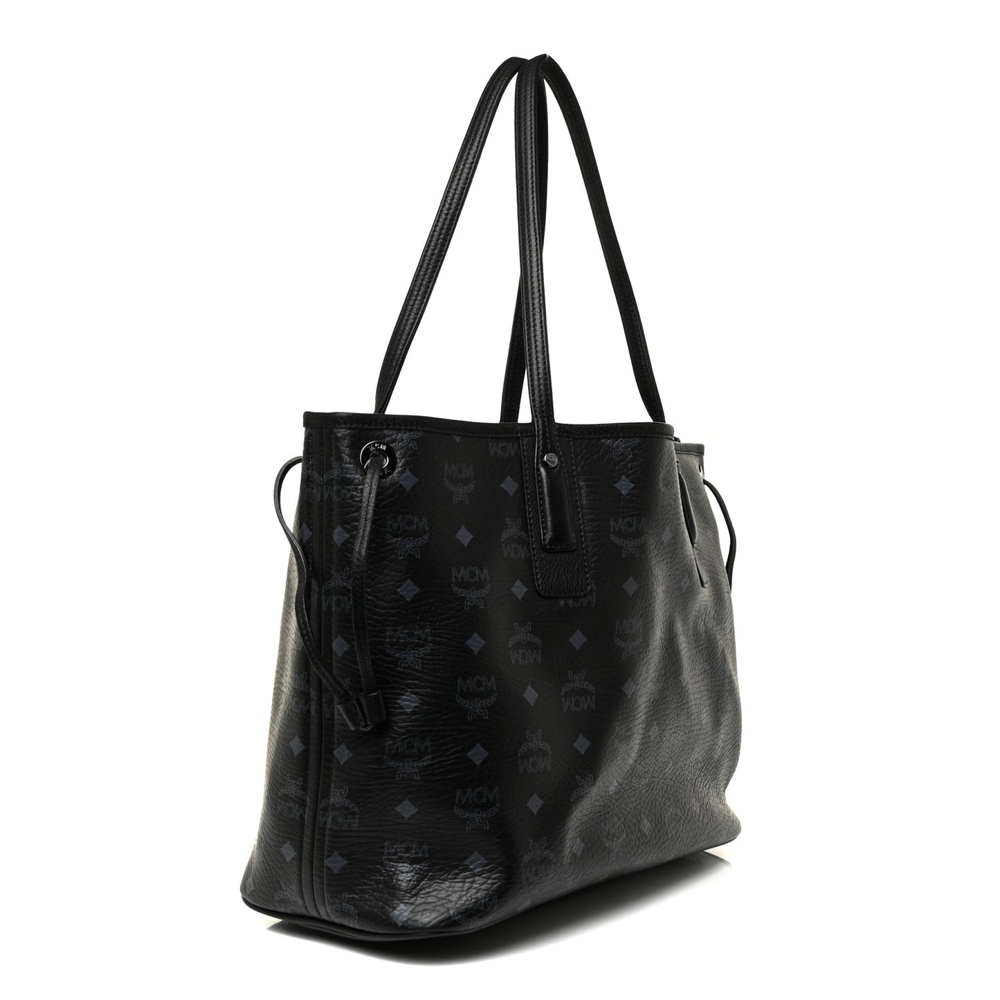 Visetos Medium Liz Reversible Shopper Tote Black