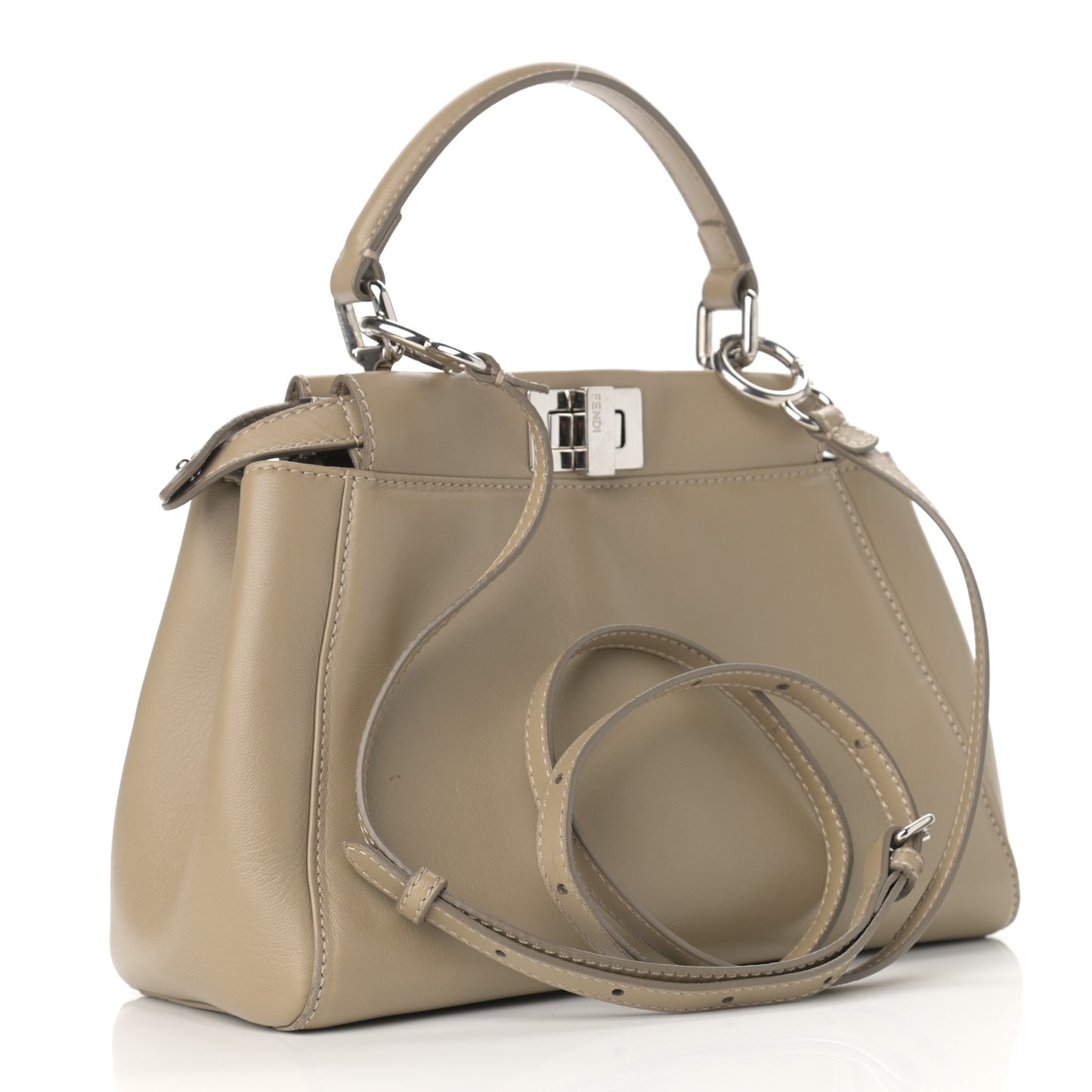 Nappa Mini Peekaboo Iconic Satchel Tortora