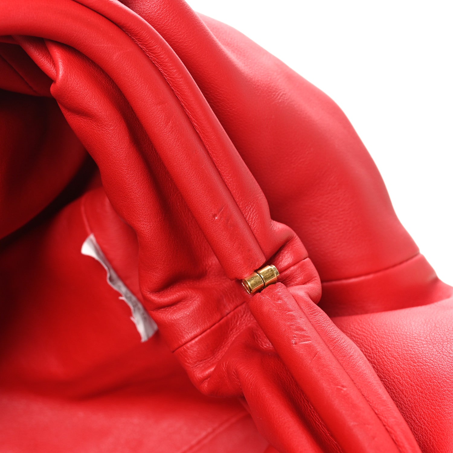 Bottega Veneta Smooth Butter Calf The Pouch Oversized Clutch Bright Red 11 of 11