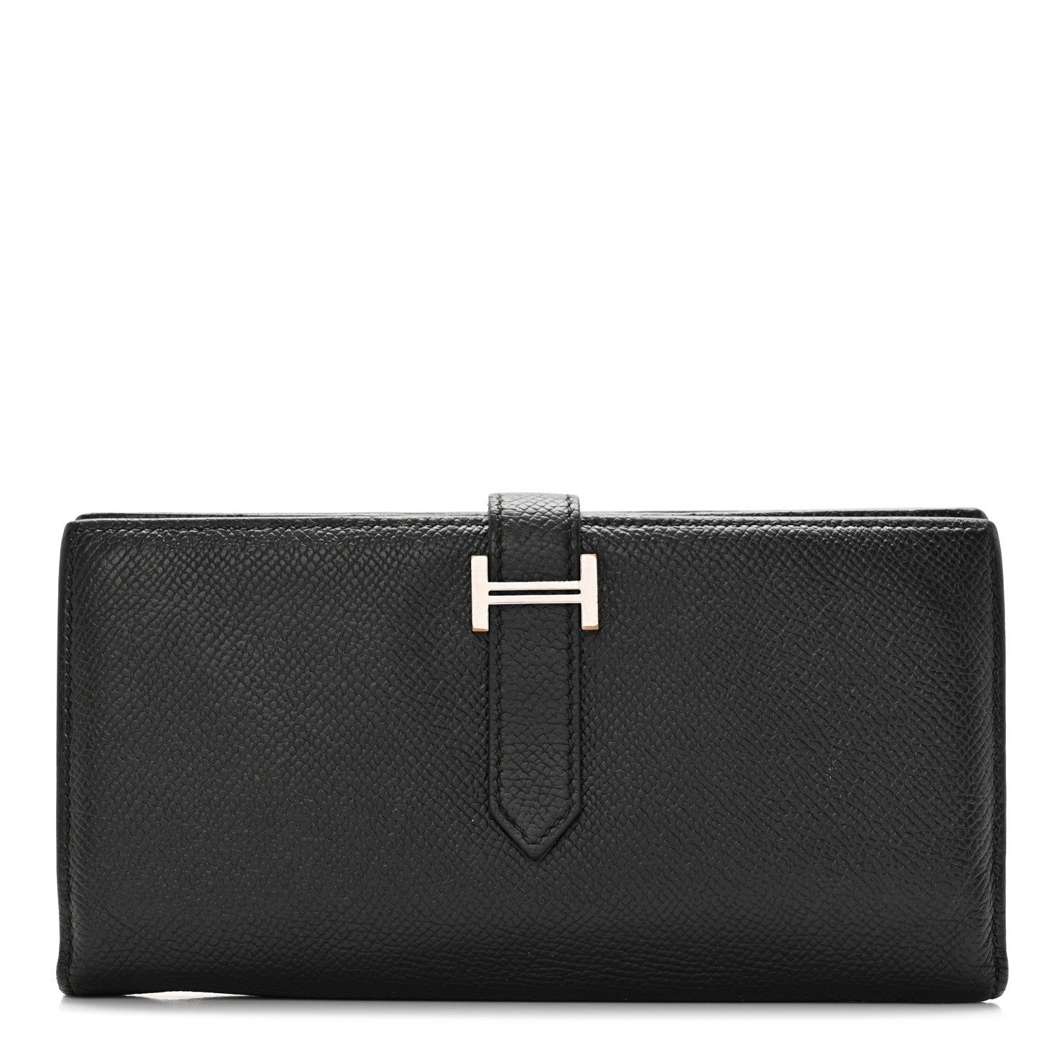 Hermes Epsom Bearn Gusset Wallet Black 1 of 17