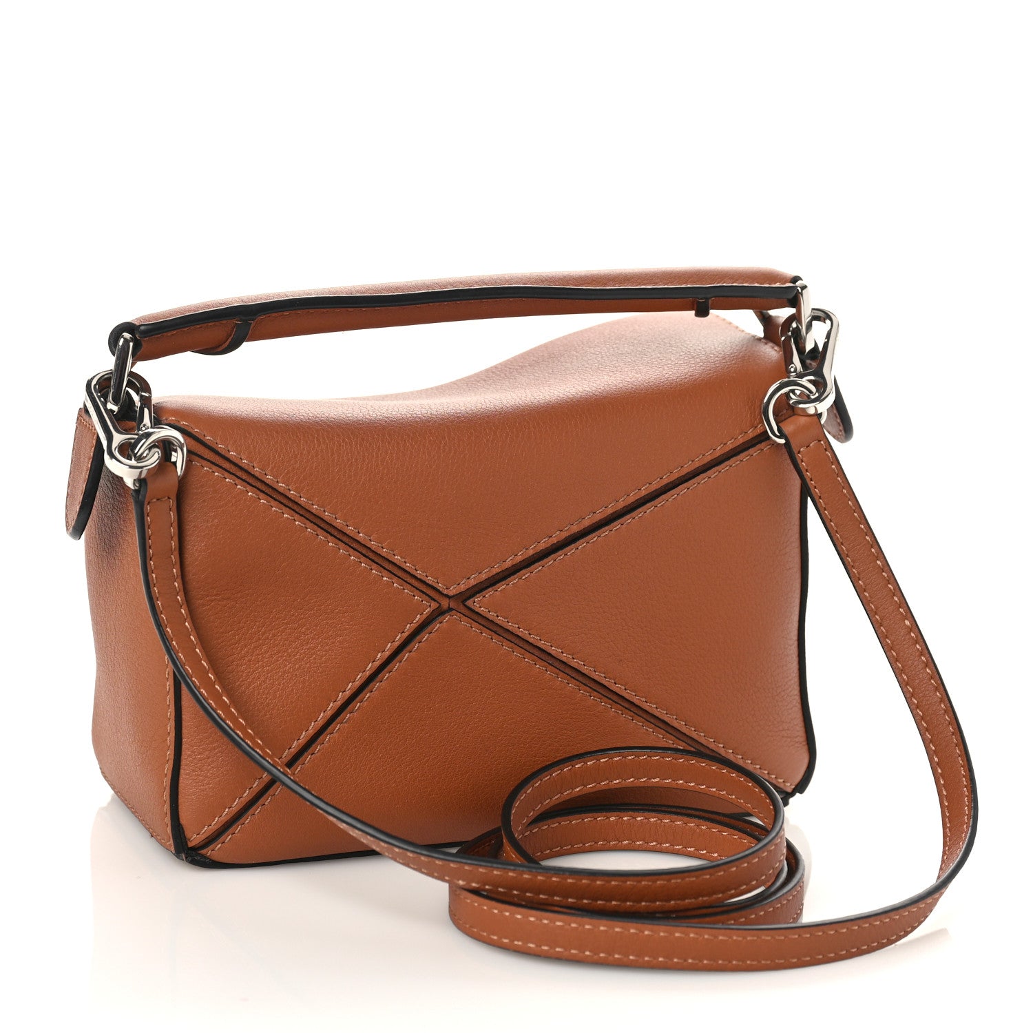 Loewe Calfskin Mini Puzzle Bag Tan 3 of 8